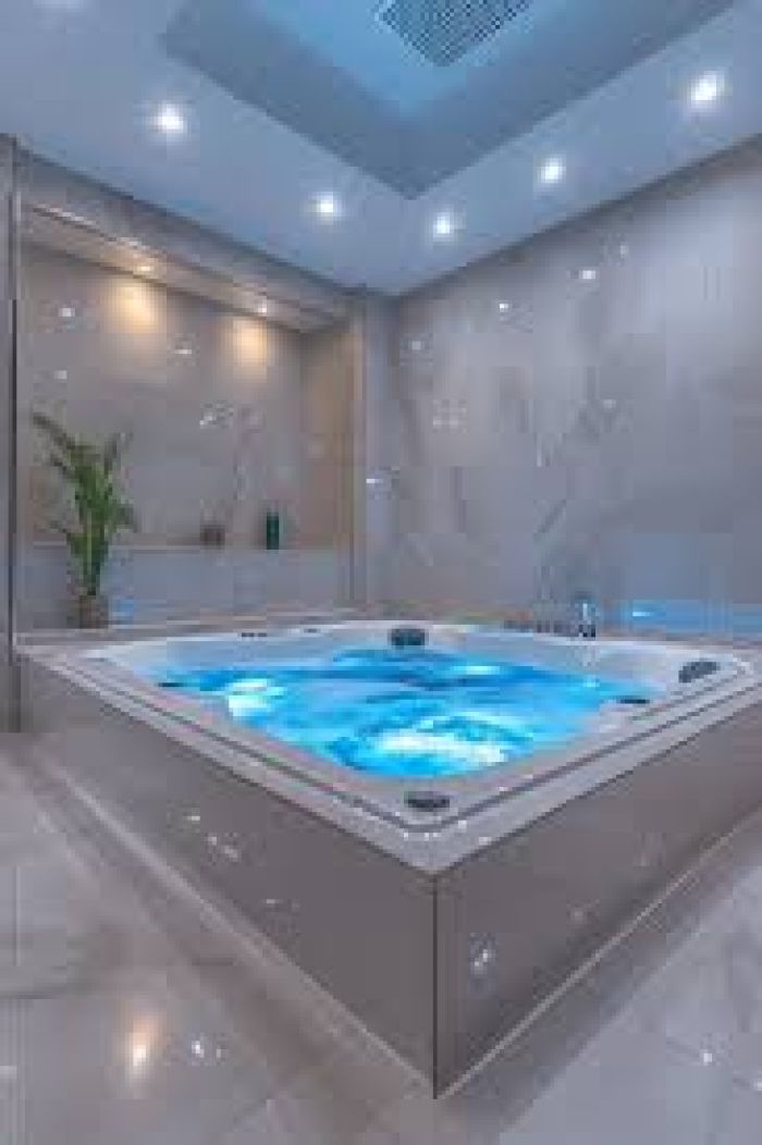Rectangular Whirlpool Bathtub