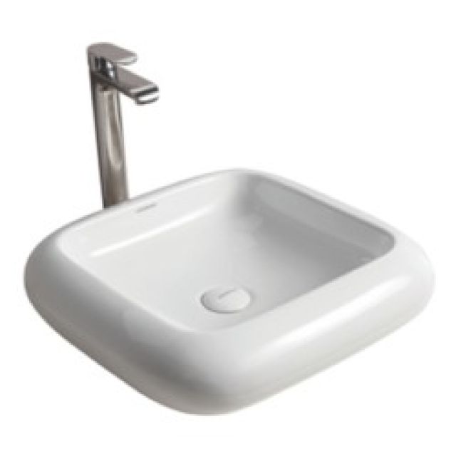 Varmora Esa 485x485x120 Off White  Table Top Wash Basins