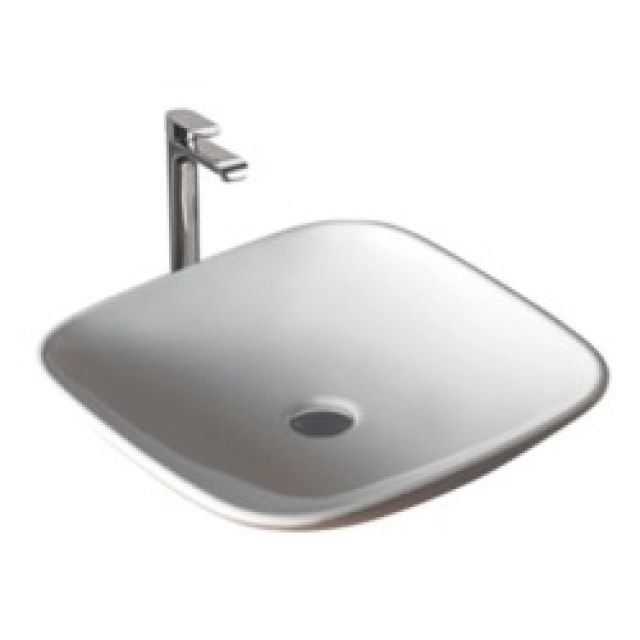 Varmora Armis 495x495x120 Off White  Table Top Wash Basins